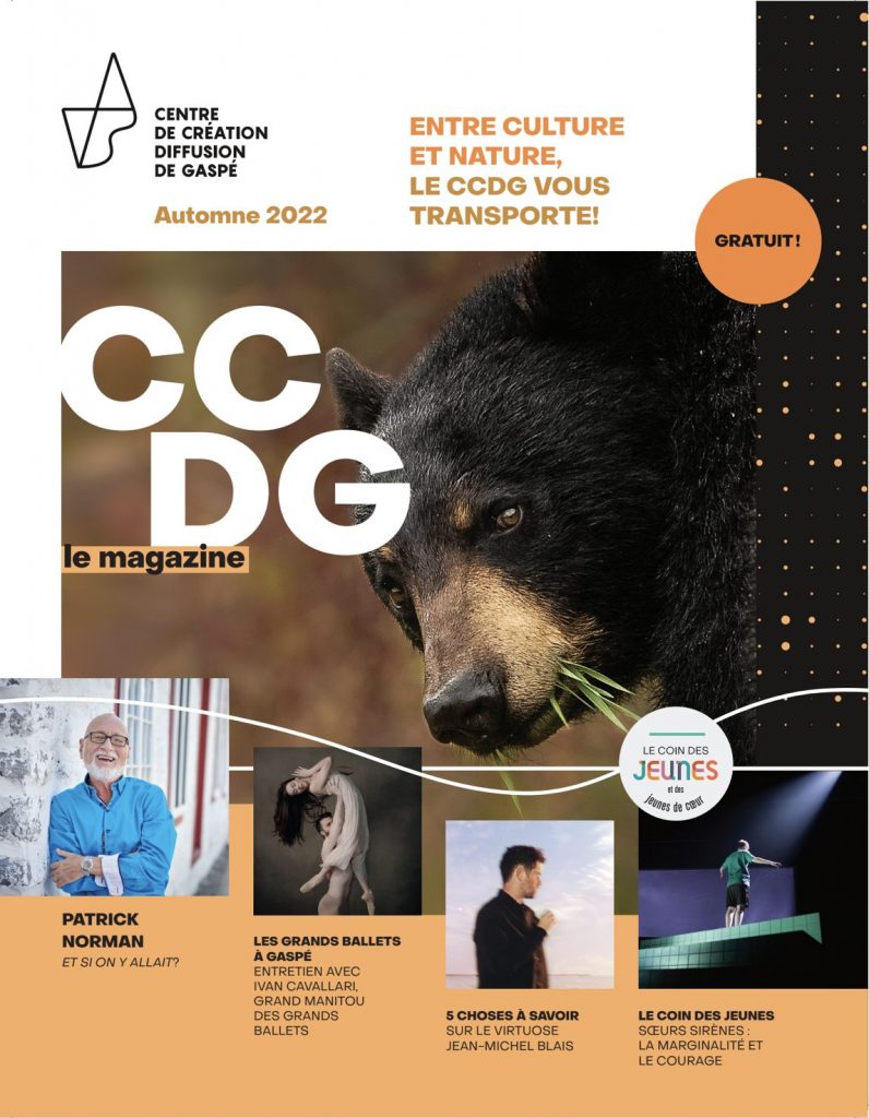 La rentrée culturelle ne serait pas complète sans le lancement de CCDG le magazine, la publication qui vous fait découvrir les têtes d'affiche de l'automne sous un nouveau jour!